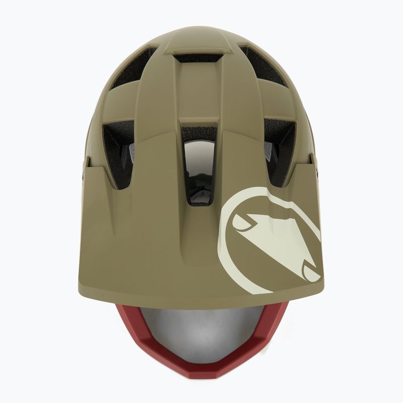 Cască de bicicletă Endura Singletrack Full Face tweed green 6