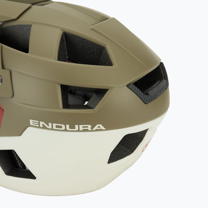 Cască de bicicletă Endura Singletrack Full Face tweed green 8