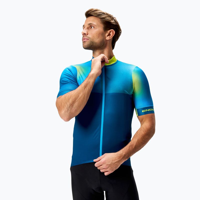 Tricou de ciclism pentru bărbați Endura Bitmap FS260 barra blue