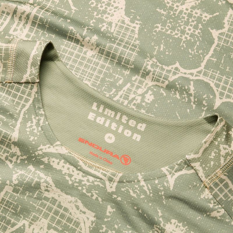 Longsleeve de ciclism pentru bărbați Endura Grid Floral Ltd tweed green 6