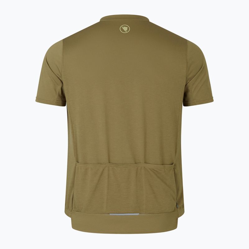 Tricou de ciclism pentru bărbați  Endura Loop Zipped tweed green 2