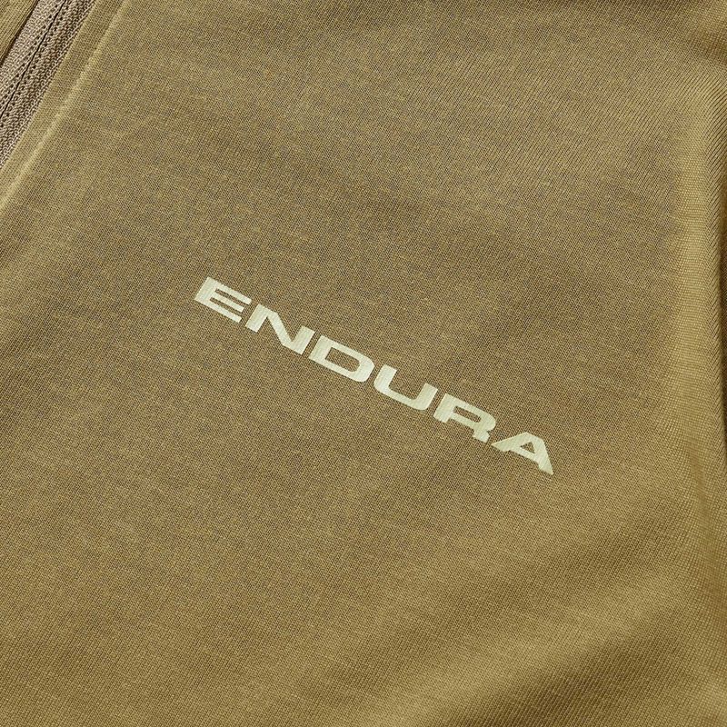 Tricou de ciclism pentru bărbați  Endura Loop Zipped tweed green 4