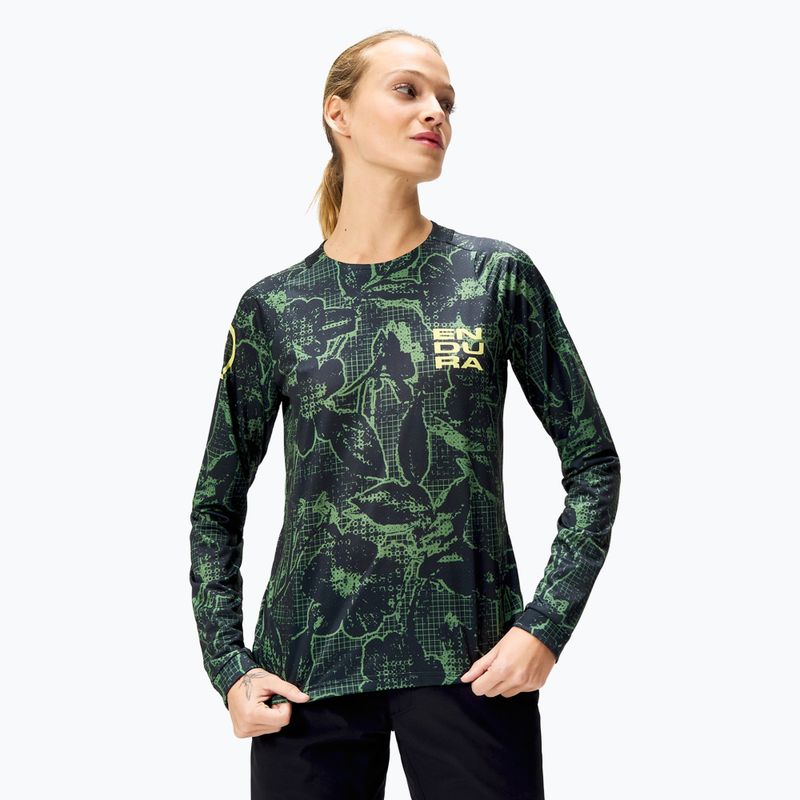 Longsleeve de ciclism pentru femei Endura Floral Ltd W black