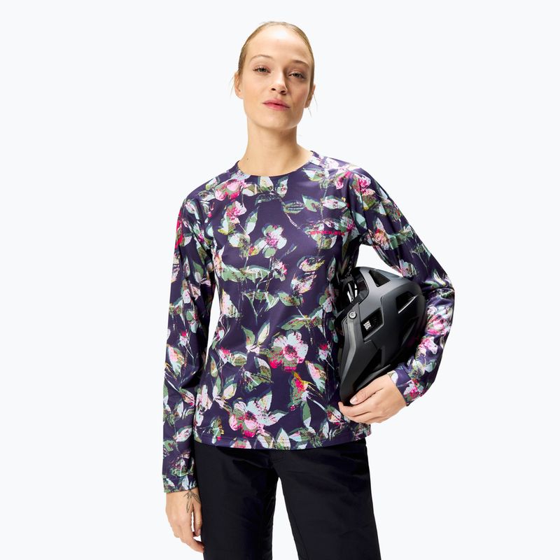 Longsleeve de ciclism pentru femei Endura Floral Ltd W bramble