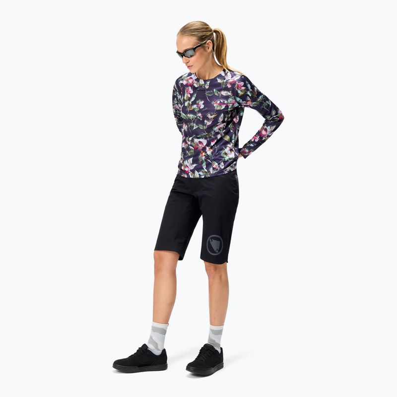Longsleeve de ciclism pentru femei Endura Floral Ltd W bramble 2