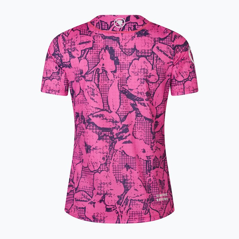 Tricou de ciclism pentru femei Endura Grid Floral Ltd W pink pop 8