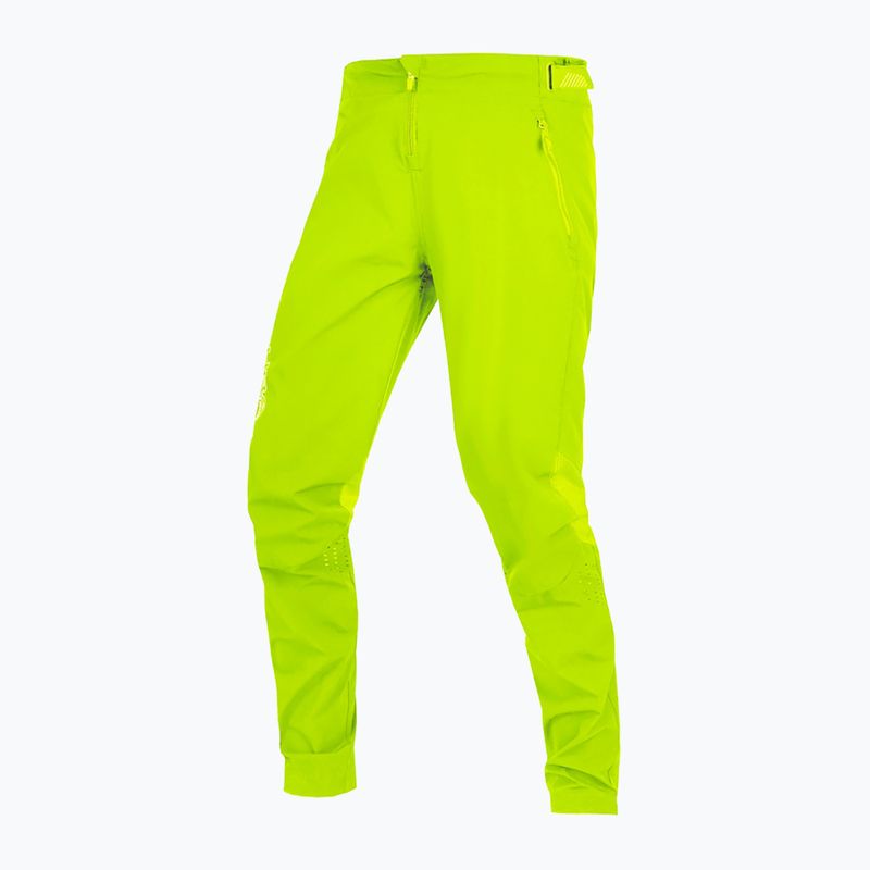 Pantaloni de ciclism Endura MT500 Burner Lite verde lime pentru bărbați