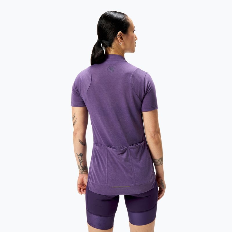 Tricou de ciclism pentru femei Endura Loop Zipped heather 3