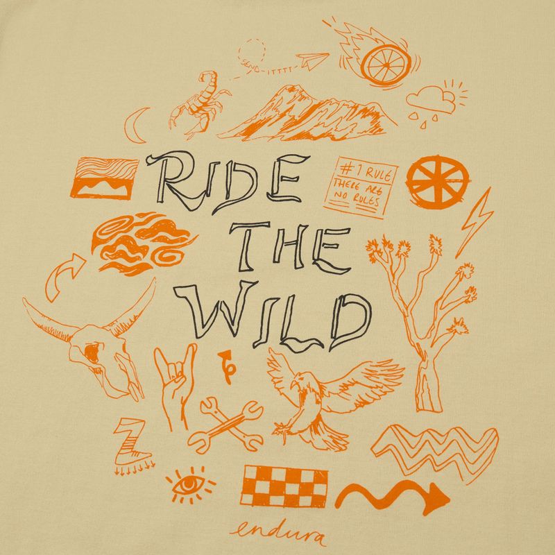 Tricou Endura Ride The Wild Graphic light sand 4