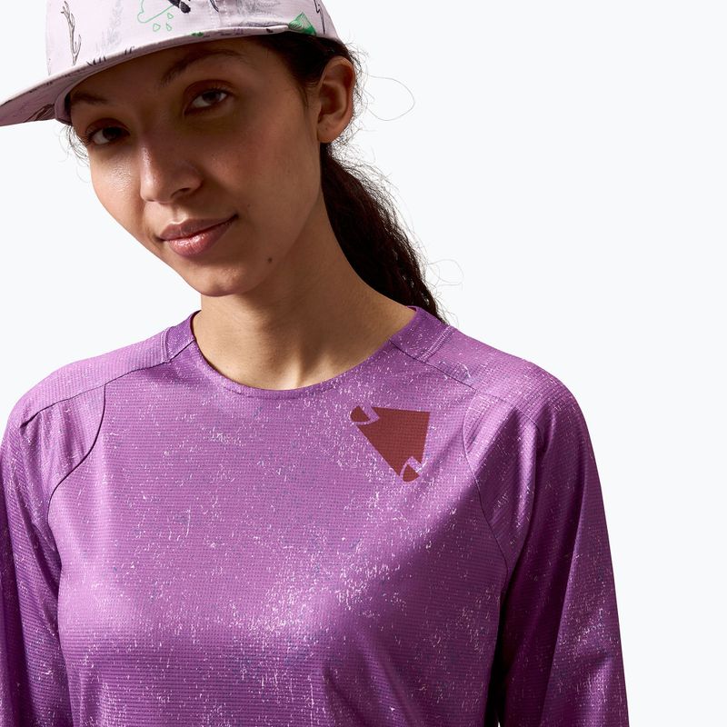Longsleeve de ciclism pentru femei Endura Singletrack Print W end purple 5