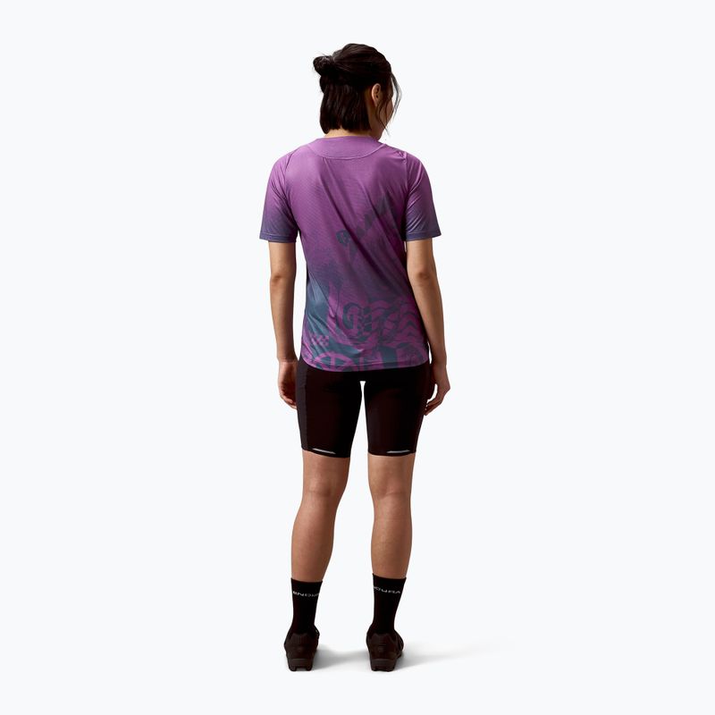 Tricou de ciclism pentru femei Endura Singletrack Print W end purple 3
