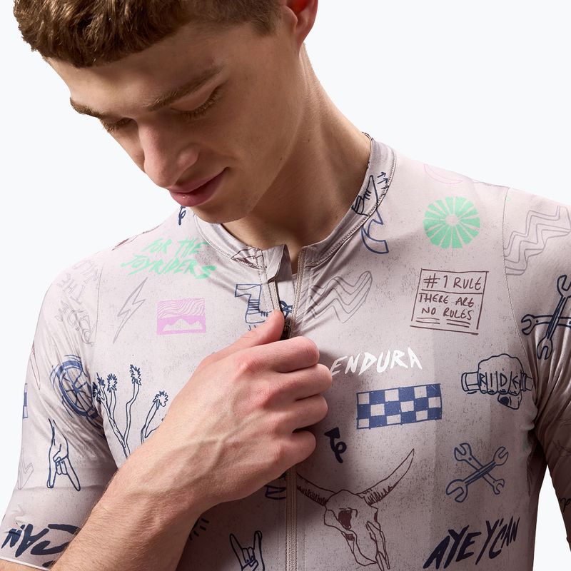 Tricou de ciclism pentru bărbați Endura Pro SL Print titanium 5