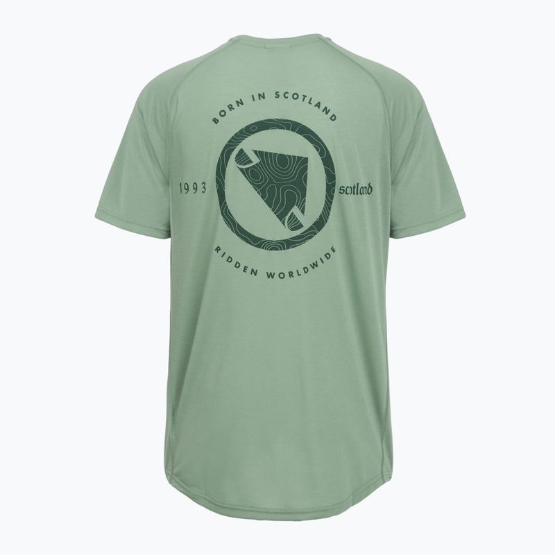 Tricou de ciclism pentru bărbați Endura Loop Tech sage green 2