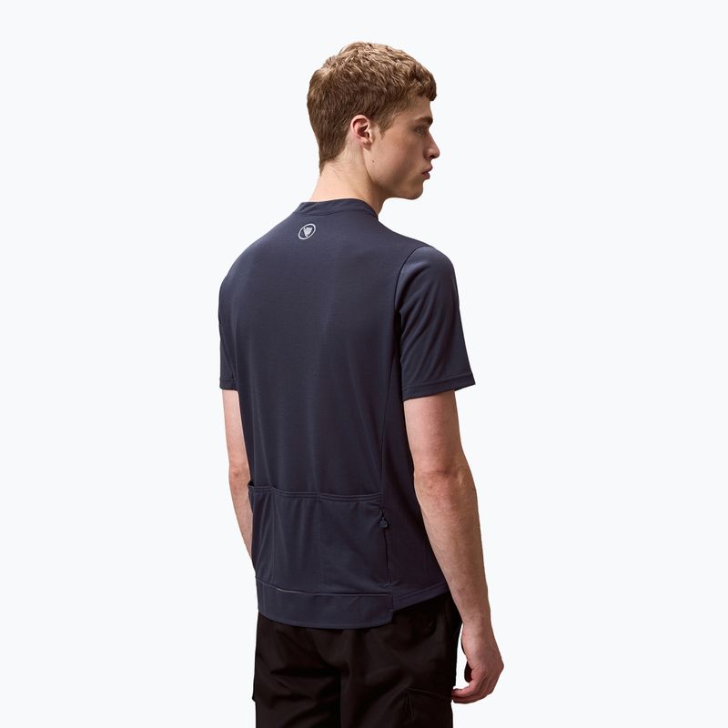 Tricou de ciclism pentru bărbați Endura Loop Zipped carbon grey 3