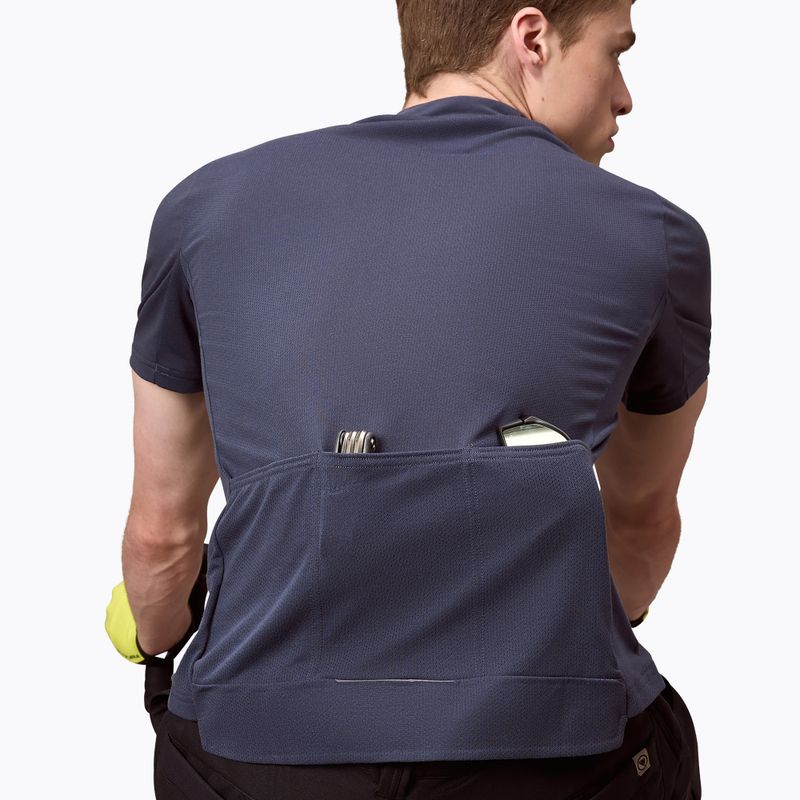 Tricou de ciclism pentru bărbați Endura Loop Zipped carbon grey 6