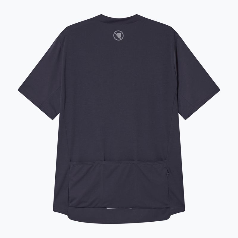 Tricou de ciclism pentru bărbați Endura Loop Zipped carbon grey 8