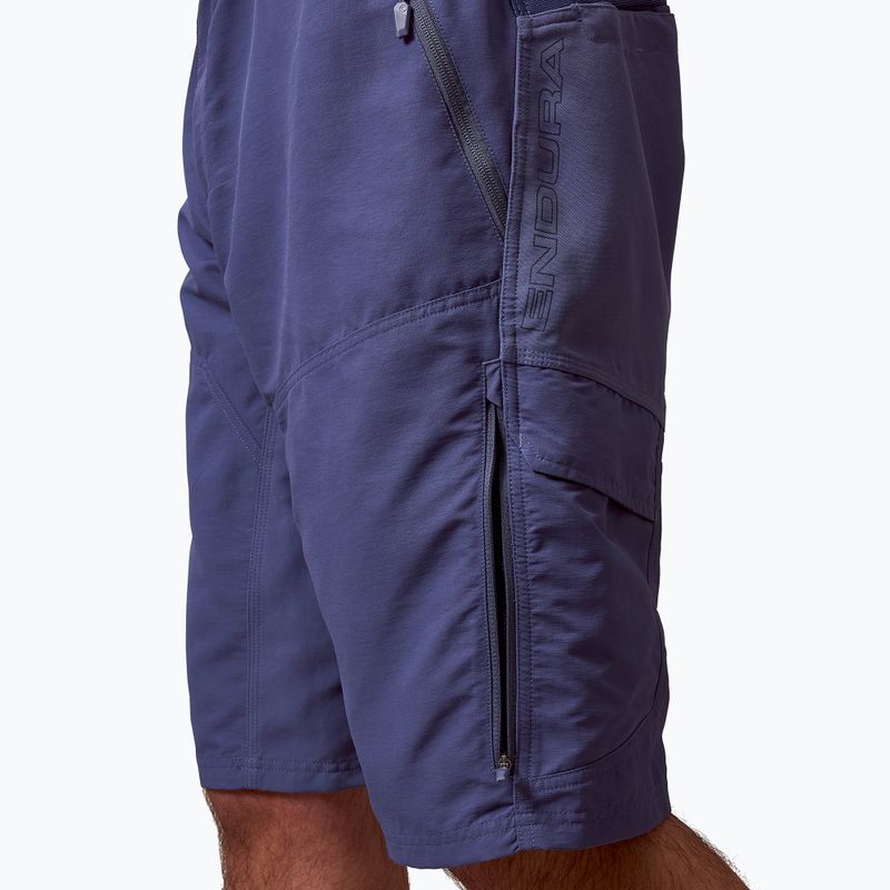 Pantaloni scurți de ciclism pentru bărbați Endura Hummvee Short indigo rock 7