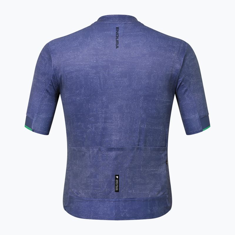 Tricou de ciclism pentru bărbați Endura FS260 Print indigo rock 2