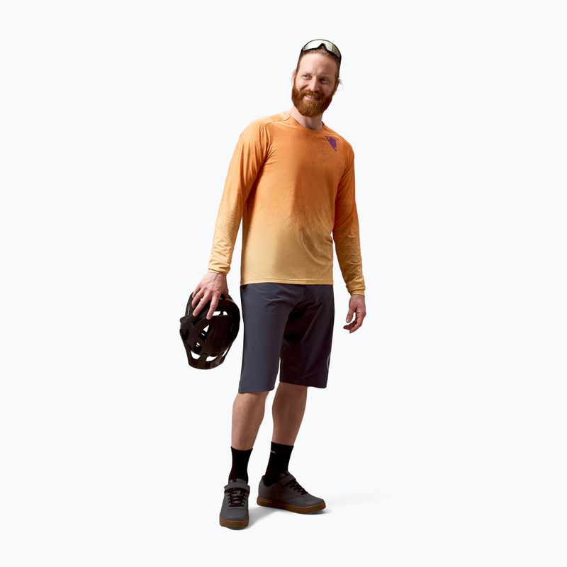 Longsleeve de ciclism pentru bărbați Endura Singletrack Print end orange 2