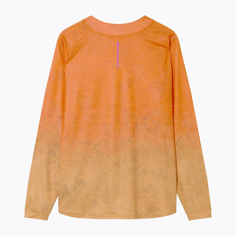 Longsleeve de ciclism pentru bărbați Endura Singletrack Print end orange 7