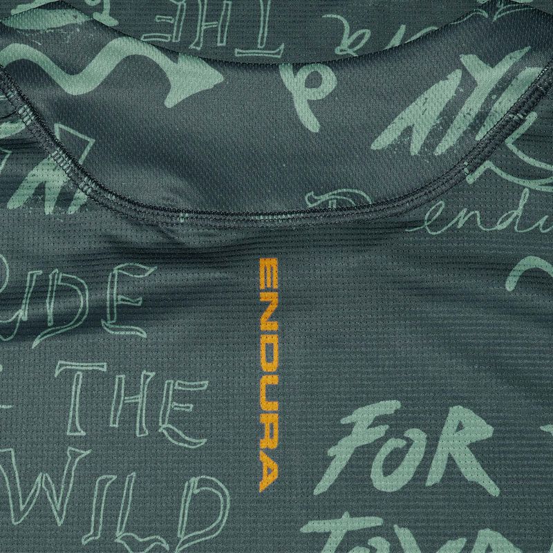 Longsleeve de ciclism pentru bărbați Endura Singletrack Print carbon grey 4