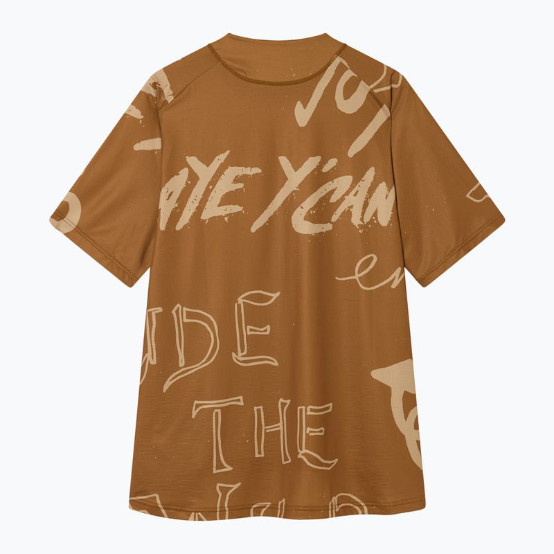 Tricou de ciclism pentru bărbați Endura Singletrack Print trail bronze 2