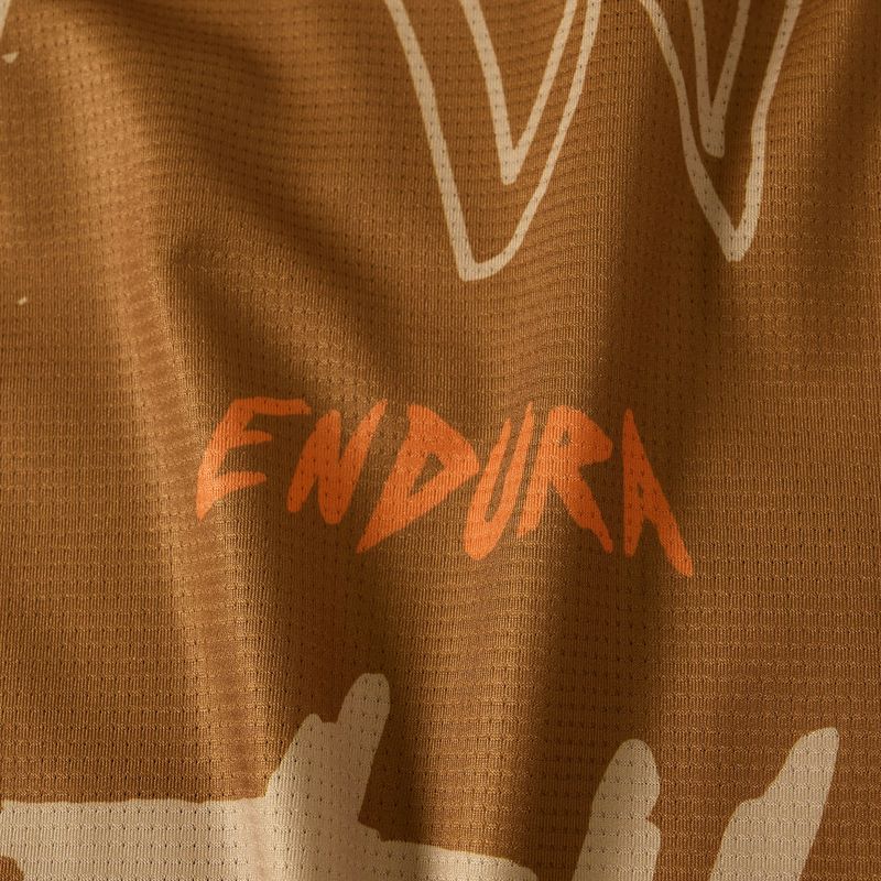 Tricou de ciclism pentru bărbați Endura Singletrack Print trail bronze 4