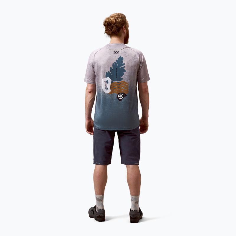 Tricou de ciclism pentru bărbați Endura Singletrack Print titanium 4