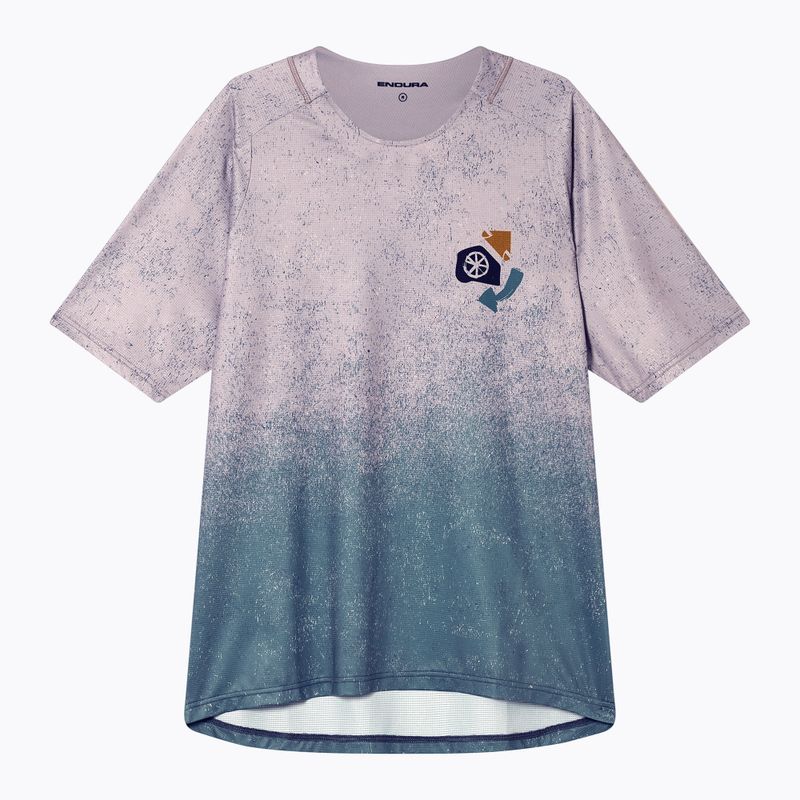 Tricou de ciclism pentru bărbați Endura Singletrack Print titanium 7