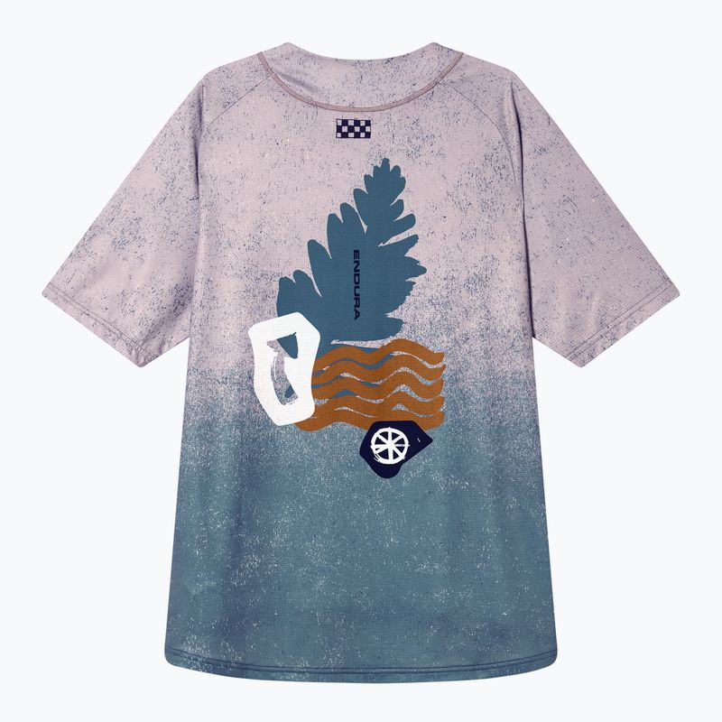 Tricou de ciclism pentru bărbați Endura Singletrack Print titanium 8