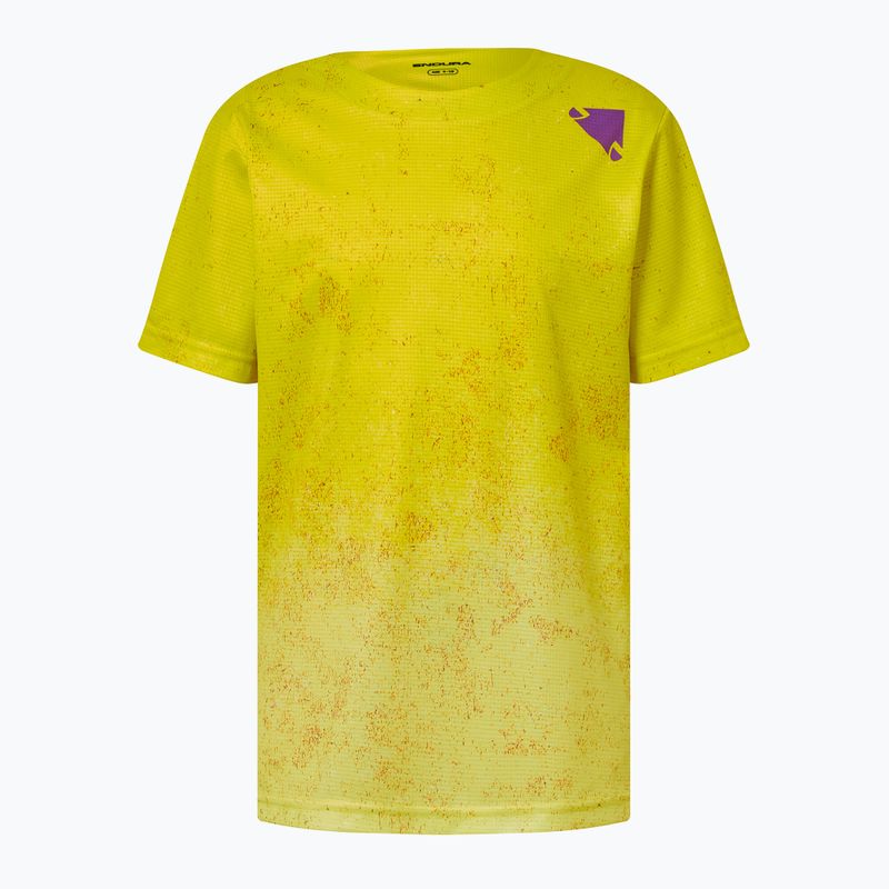 Tricou de ciclism pentru copii Endura Singletrack Core Jr end citrus 2