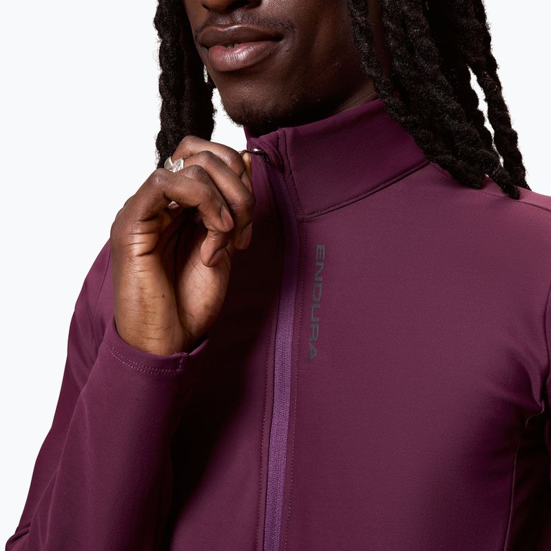 Bluză de ciclism pentru bărbați Endura Loop Ride L/S Jersey black cherry 5