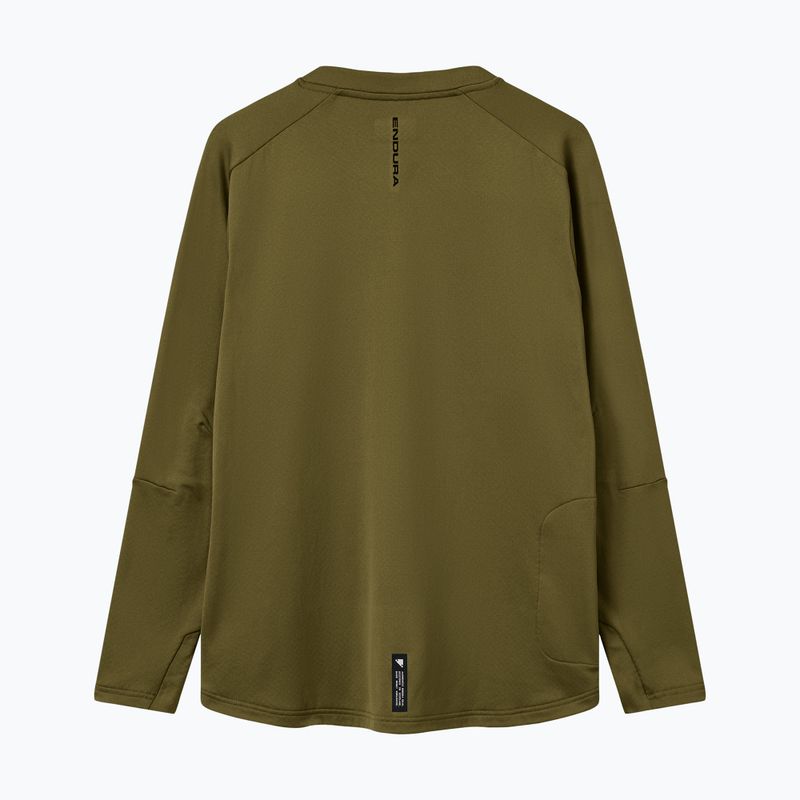 Bluză de ciclism cu mânecă lungă pentru bărbați Endura Alltrack Roam Fleece moss green 8
