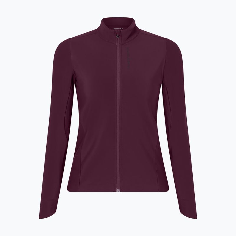 Bluză de ciclism pentru femei Endura Loop Ride L/S Jersey black cherry 7