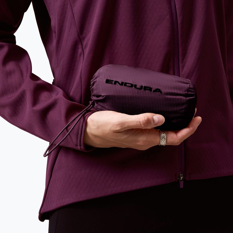 Geacă de ciclism pentru femei Endura Alltrack Race Cape black cherry 7