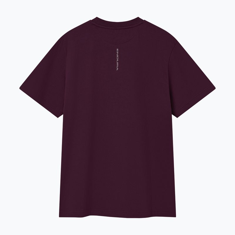 Tricou de ciclism Endura Stacked Logo Graphic Tee black cherry 2