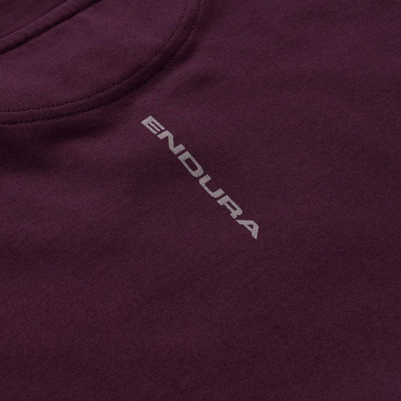 Tricou de ciclism Endura Stacked Logo Graphic Tee black cherry 4