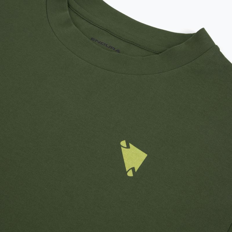 Tricou de ciclism Endura Icon Logo Graphic Tee olive-green 3