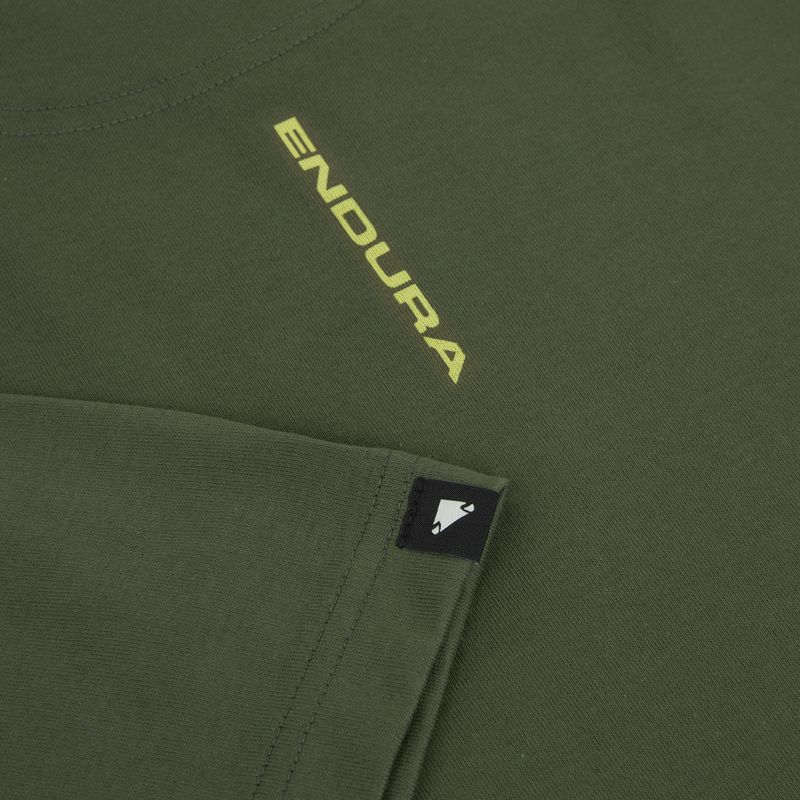 Tricou de ciclism Endura Icon Logo Graphic Tee olive-green 4