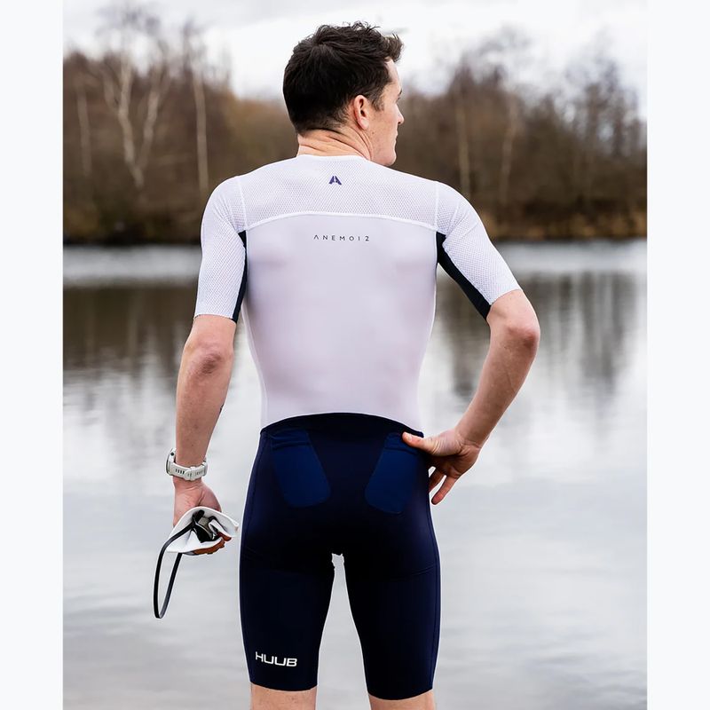 Combinezon de triatlon pentru bărbați HUUB Anemoi 2 SUB22 FL dark navy/white 4