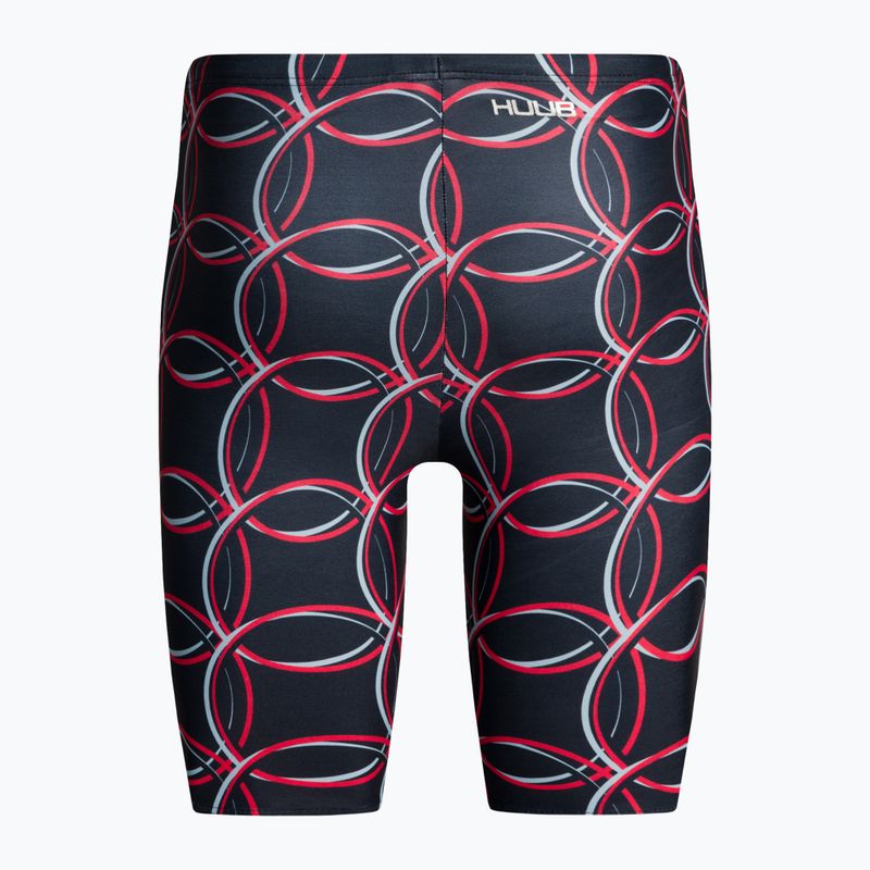 Bărbați HUUB Brownlee Jammer Costume de baie Alistair negru și roșu JAMMERALI 2