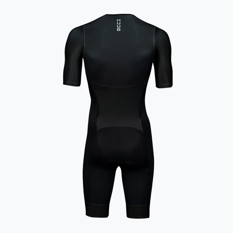 Combinezon de triatlon pentru bărbați HUUB Eternal Aero LC Tri Suit balck/red 2