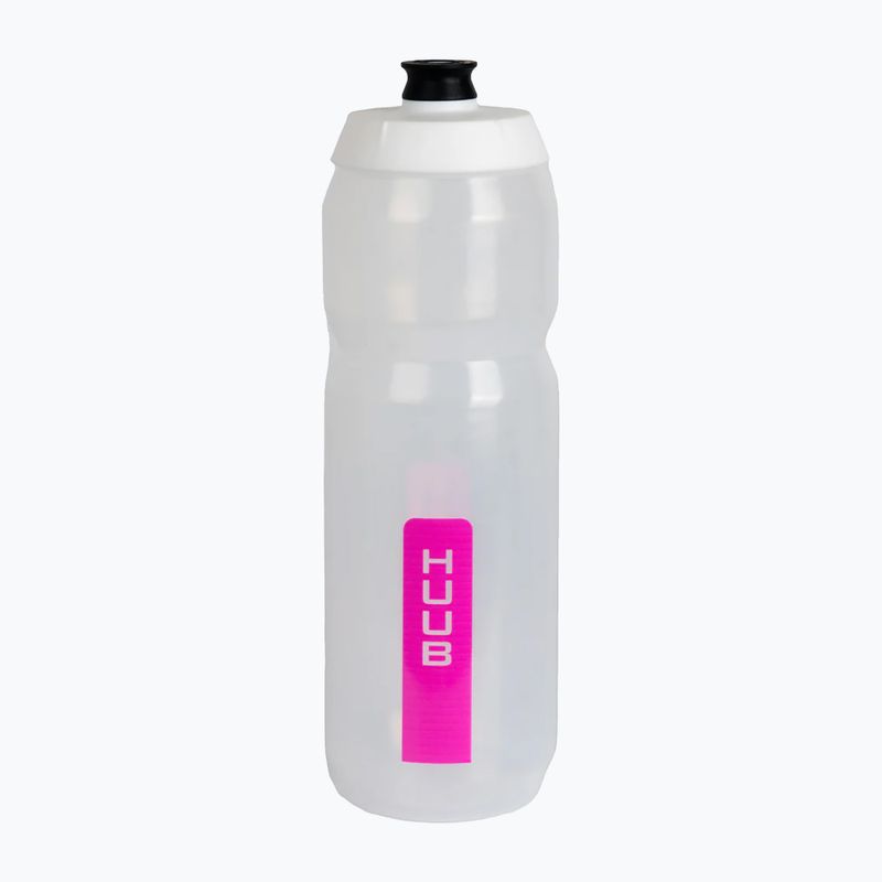 Bidon de bicicletă HUUB Water Bottle 750 ml clear pink
