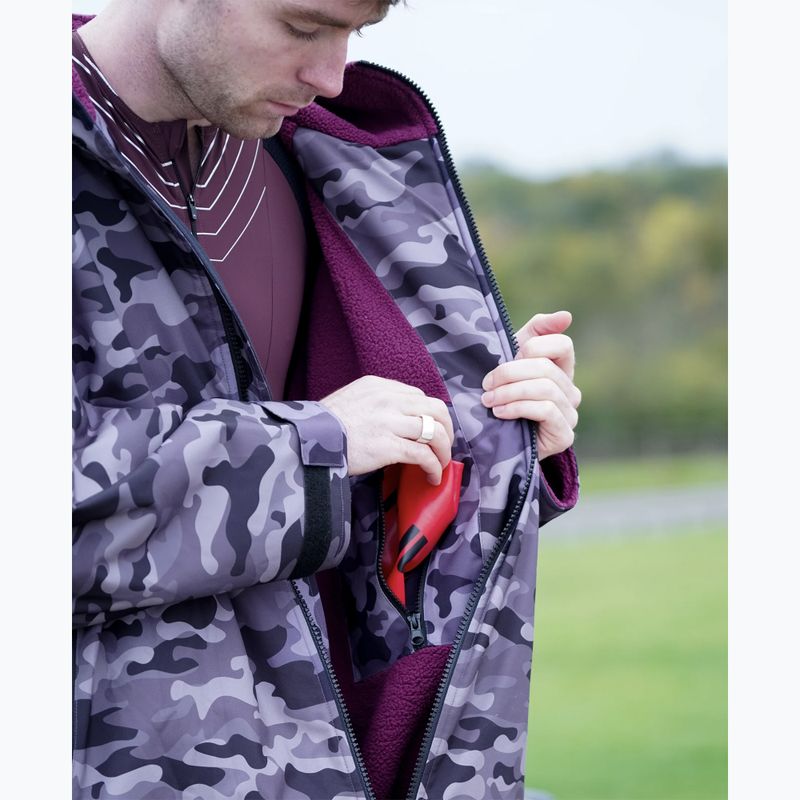 Palton HUUB Changing Robe black grey camo 4