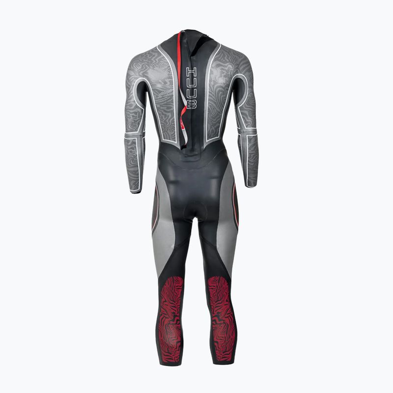 Costum de triatlon pentru bărbați HUUB SUB7 3:5 black/grey 2