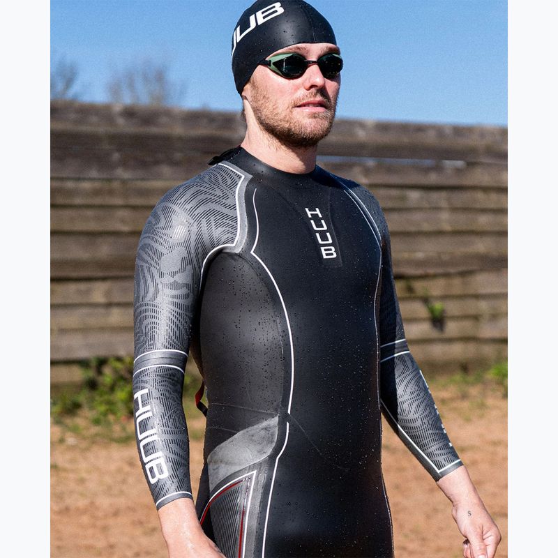 Costum de triatlon pentru bărbați HUUB SUB7 3:5 black/grey 3