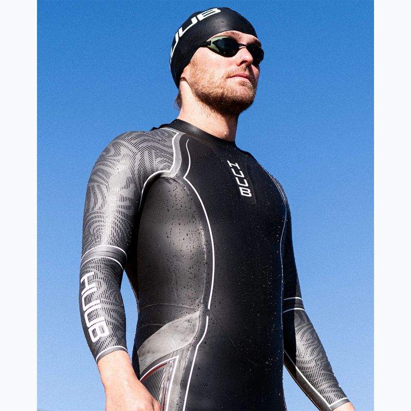 Costum de triatlon pentru bărbați HUUB SUB7 3:5 black/grey 4
