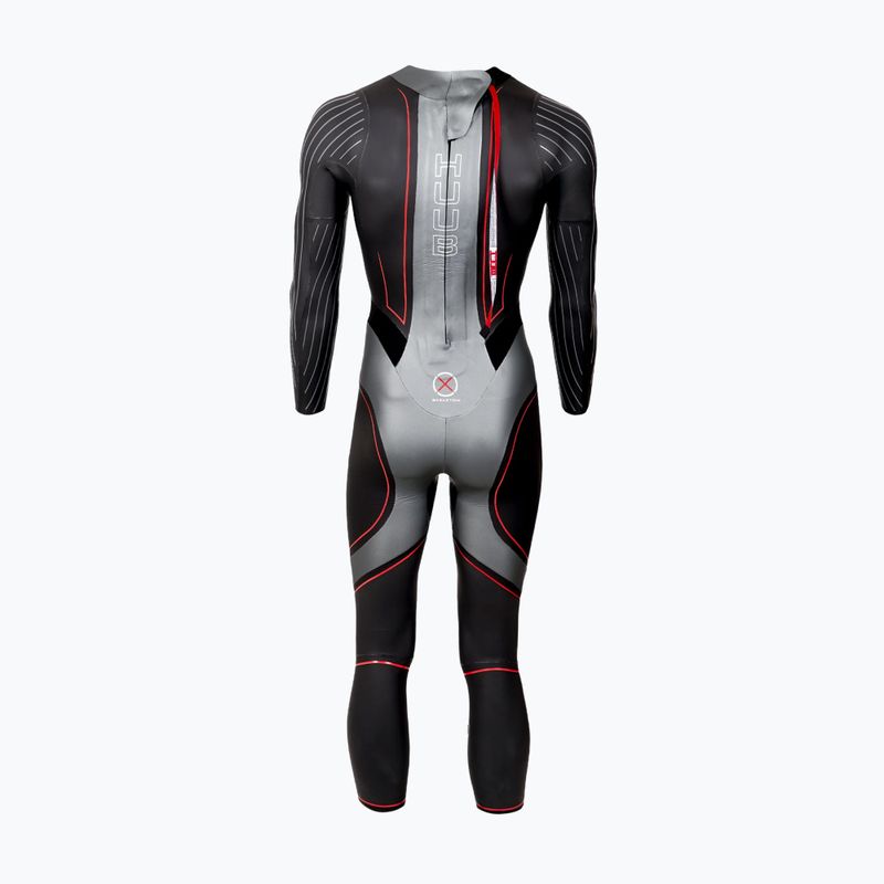 Costum de triatlon pentru bărbați HUUB Aegis XV 3:5 black/silver 2