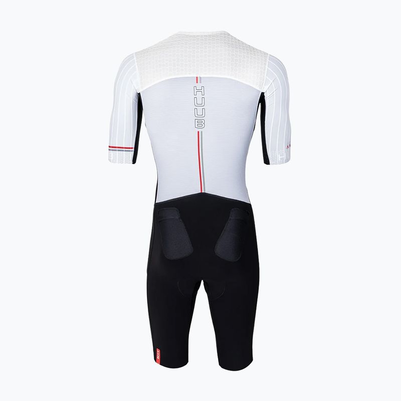 Combinezon de triatlon pentru bărbați HUUB Anemoi 3 SUB22 black/white/red 2