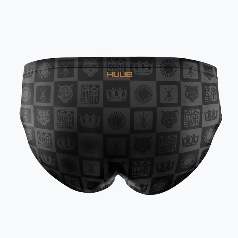Slipuri de înot pentru bărbați HUUB Trunk Yee gray/orange 2